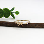 kylie 14k yellow gold diamond semi mount ring