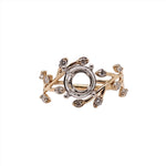 Nebula Collection | Diamond Accented Round Ring Setting