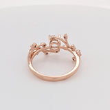 Nebula Collection | Diamond Accented Round Ring Setting