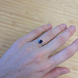 Eleana 14K White Gold 1.13cts Ceylon Sapphire Diamond Engagement Ring | Oval 6x4.7mm