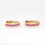 14K Gold Everyday Wear Huggies Hoop Earrings for Women and Girls