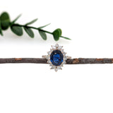 Forever Promise 14K Yellow Gold 3.13ctsBlue Sapphire Diamond Ring | Oval 10x8mm