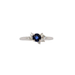 olivia 14k white gold ceylon sapphire diamond ring