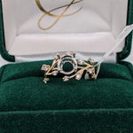 Nebula Collection | Diamond Accented Round Ring Setting