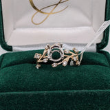 Nebula Collection | Diamond Accented Round Ring Setting