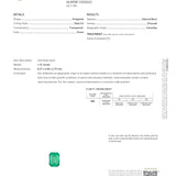 1.6ct GIA Certified Colombian Emerald East West Ring w Earth Mined Diamonds in Solid 14K Yellow Gold | Emerald Cut 8x6mm