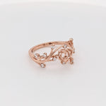 Nebula Collection | Diamond Accented Round Ring Setting