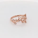 Nebula Collection | Diamond Accented Round Ring Setting