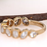Milgrain Details Lab Diamonds Ring w 14K Yellow Gold | Mix 0.2mm