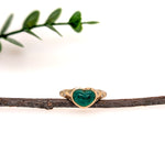 Yemi 14K Yellow Gold 2.32cts Emerald Diamond Promise Ring | Emerald - 9.4x7.3x5.3mm