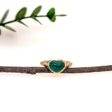 Yemi 14K Yellow Gold 2.32cts Emerald Diamond Promise Ring | Emerald - 9.4x7.3x5.3mm