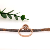 Previously Loved 14K Rose Gold 0.31cts Champagne Diamond Ring | Round 4mm