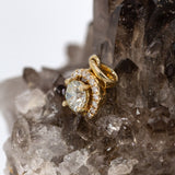 Samridhi 14K Yellow Gold Diamond Pendant | Round 4mm