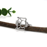 yazhi 14k gold diamond semi mount ring