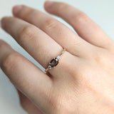 Vani 14K Rose Gold Alexandrite Diamond Ring | Oval Shape 5.3x4mm