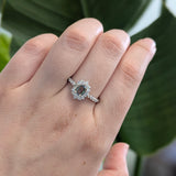 J'Adore Natural Color Changing Alexandrite in 14K White Gold