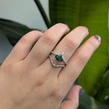 Avni 14K Solid Gold Band Setting W Natural Diamonds | Stackable Rings