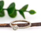 Mayra 14K White Gold Lab Grown Diamond Ring | Round 3mm