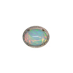 Sasha 14K White Gold 9.43cts Opal Diamond Ring | Oval 20x15mm
