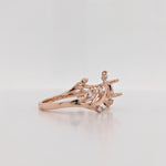 Nebula Collection | Diamond Accented Round Ring Setting