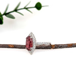 laya 14k white gold 4.52cts rubellite diamond ring | oval 13.3x8.6mm