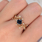 Nebula Collection | Diamond Accented Round Ring Setting