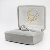 Unique Split Shank Ring Setting with Diamonds in 14K Solid Gold | Pear Shape