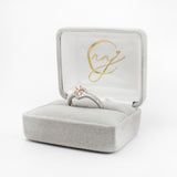 Unique Split Shank Ring Setting with Diamonds in 14K Solid Gold | Pear Shape