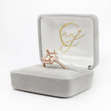 Ring Semi Mount w Earth Mined Diamonds in Solid 14K Gold | Emerald Cut