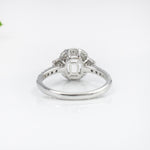 Cushion Ring Semi Mount w Earth Mined Diamonds in Solid 14K Gold | Customizable