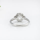 Cushion Ring Semi Mount w Earth Mined Diamonds in Solid 14K Gold | Customizable