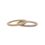 Eternity Ball Band in Solid 14k White, Yellow or Rose Gold