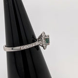 Flower Power Natural Color Changing Alexandrite Ring in 14K WhiteGold | Round 4.3mm