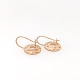 Beautiful Dangle Earring Semi Mount w Flush Set Diamond Accents
