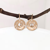 Beautiful Dangle Earring Semi Mount w Flush Set Diamond Accents