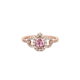 Pretty Pink Imperial Topaz Ring w Diamond Accents