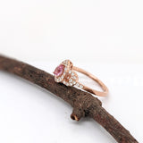 Pretty Pink Imperial Topaz Ring w Diamond Accents