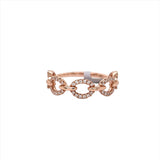 Beautiful Diamond Band Ring in Solid 14K Rose Gold | Earth Mined Diamonds