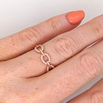 Beautiful Diamond Band Ring in Solid 14K Rose Gold | Earth Mined Diamonds