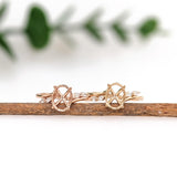 Ring Semi Mount w Earth Mined Diamonds in Solid 14K Gold | Oval 9x7mm