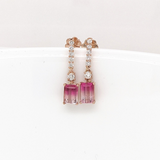Stunning Dangle Earrings Setting w Natural Diamonds