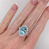 Vintage Inspired Ring Semi Mount w Baguette and Round Diamonds in 14K Gold | Oval Shape | Custom Gemstone Jewelry