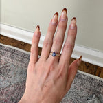 Tapered Engagement Ring Setting w Earth Mined Diamond Accents in 14K Solid Gold