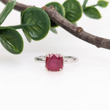 1.7ct Stunning Red Ruby Diamond Halo Ring