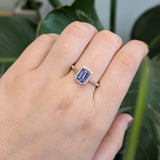 Meera 14K Rose Gold Tanzanite Diamond Ring | EM 7x5mm