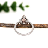 2ct Imperial Topaz Ring W Natural Diamond Accents in Solid 14k Gold | PE 10x6mm