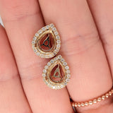 Versatile Earrings Semi Mount w Halo of Diamonds