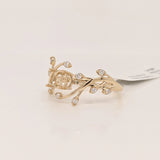 Nebula Collection | Diamond Accented Round Ring Setting