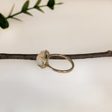 Angel 14K Yellow Gold 2.64cts Opal Diamond Ring | Oval 12X9mm