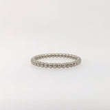 Eternity Ball Band in Solid 14k White, Yellow or Rose Gold